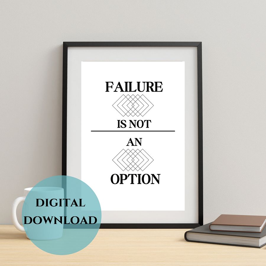 Failure Not an Option Wall Art product image (4)