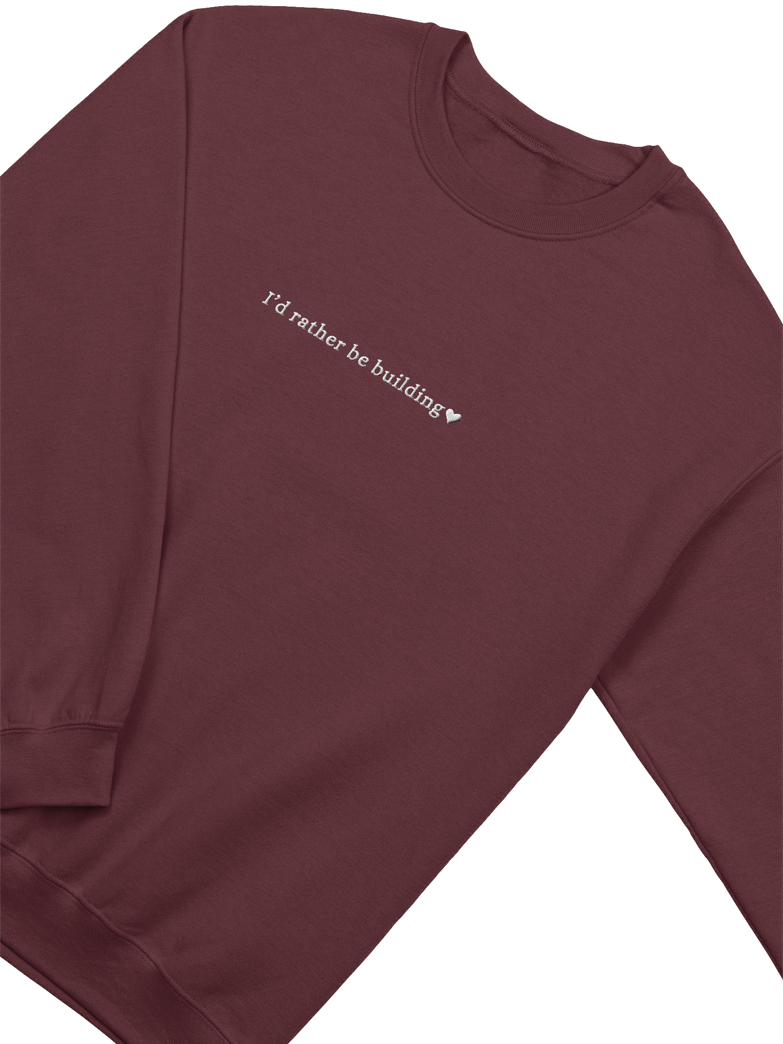 I'd rather be building crew (embroidered) product image (3)
