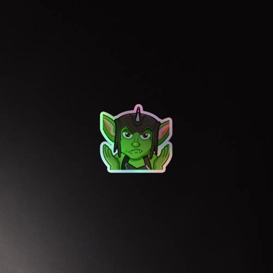 Shrug Holographic Sticker product image (4)