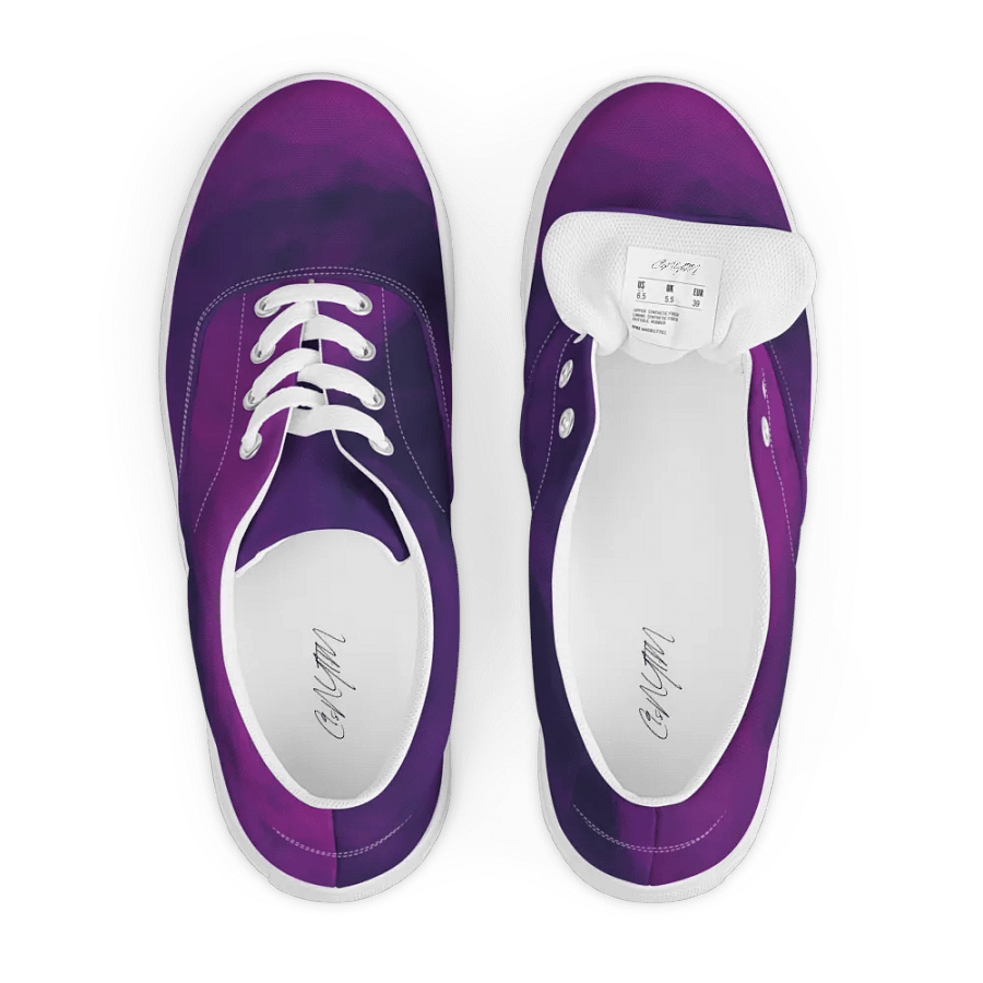 Ethereal Purple Swirl Women's Canvas Shoes product image (4)