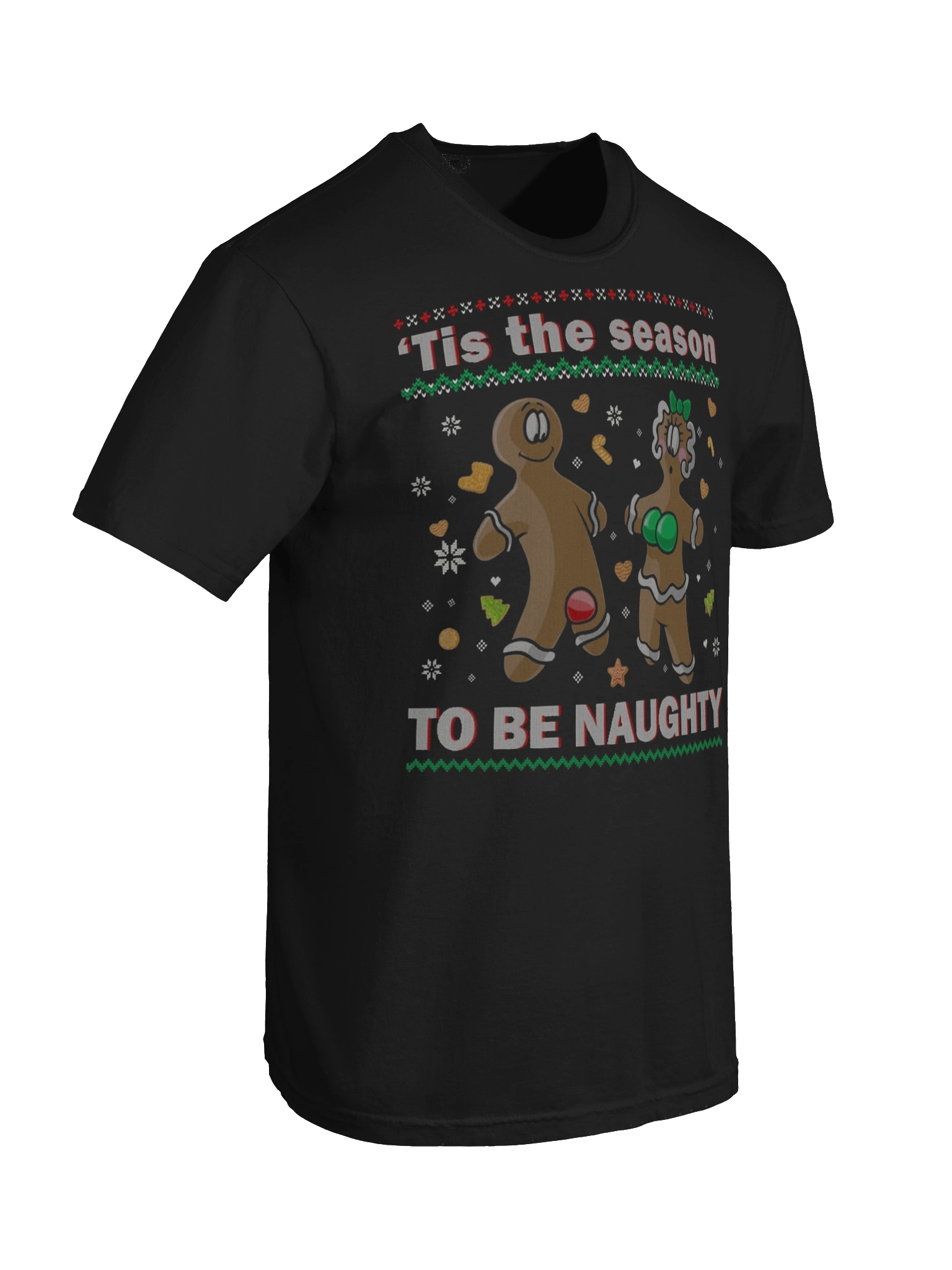 Naughty Gingerbread Holiday T-Shirt product image (30)
