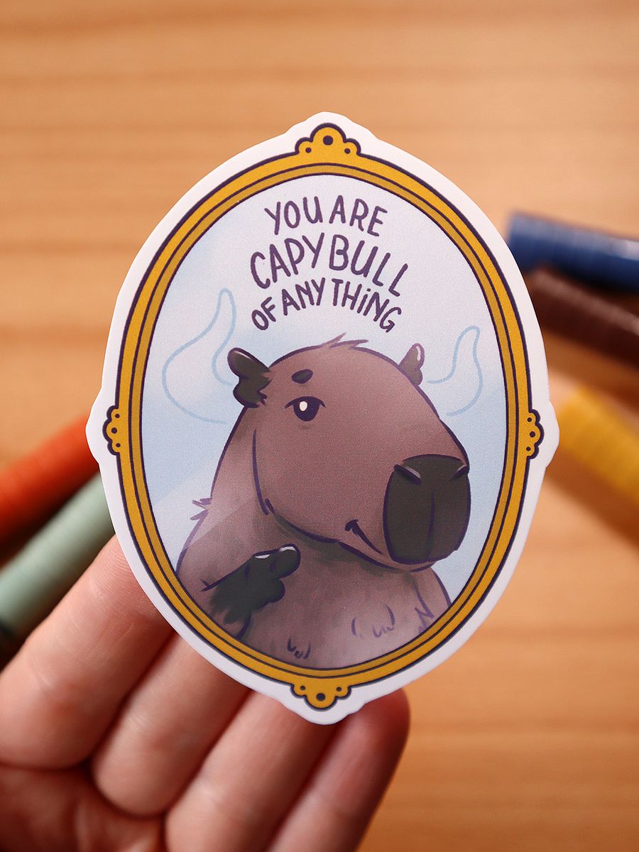 sticker : u r capybull product image (3)