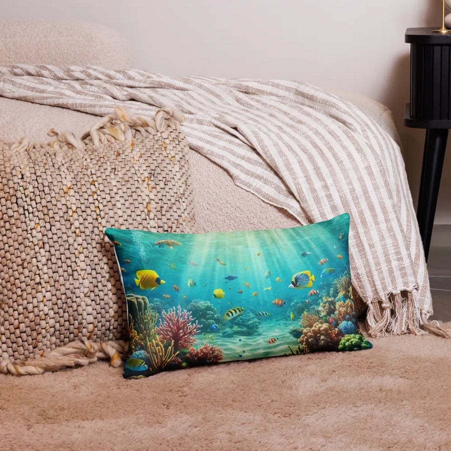 Vibrant Underwater Oasis Pillow Case product image (16)