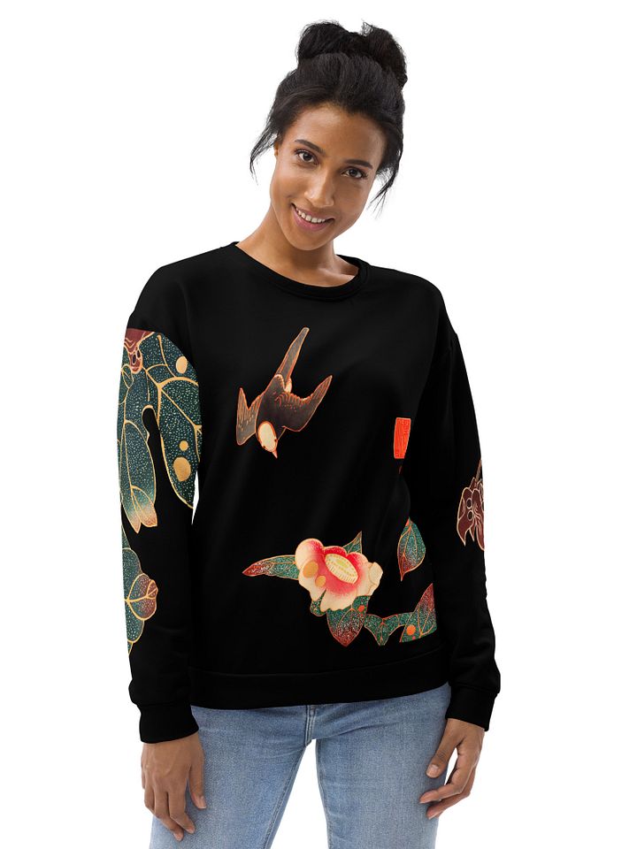 Birds All-Over Print Recycled Unisex Sweatshirt product image (2)