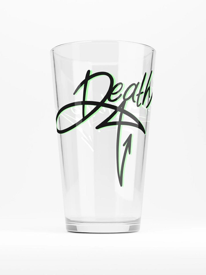 Graffiti Green 'Death No Damage' Shaker Pint Glass product image (2)