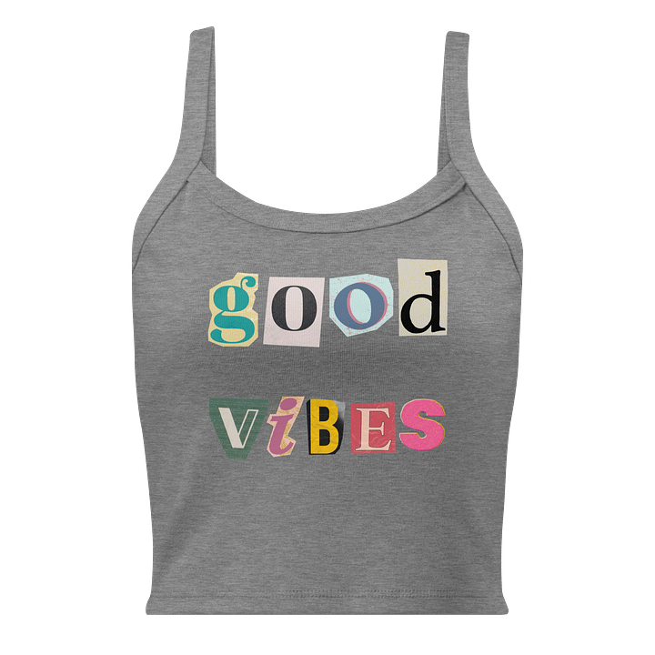 Good Vibes Ribbed Tank Top product image (3)