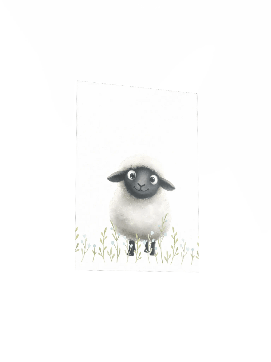 Cute Sheep Farm Nursery Print product image (4)
