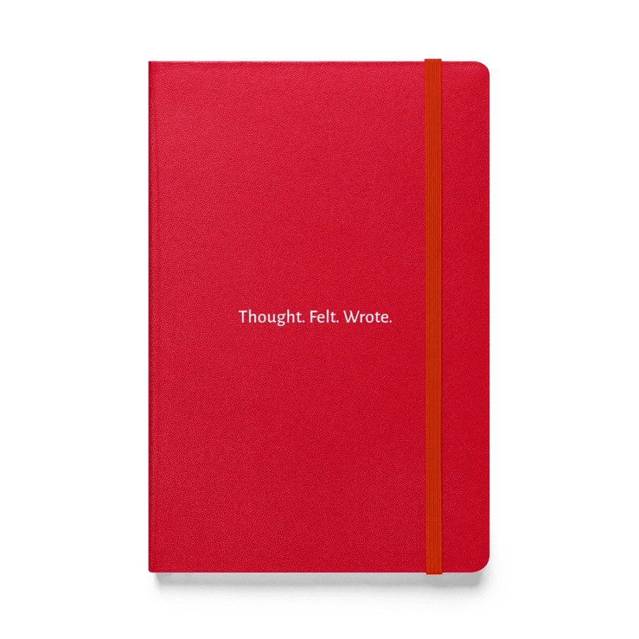 Thought. Felt. Wrote. notebook - Red Edition product image (1)