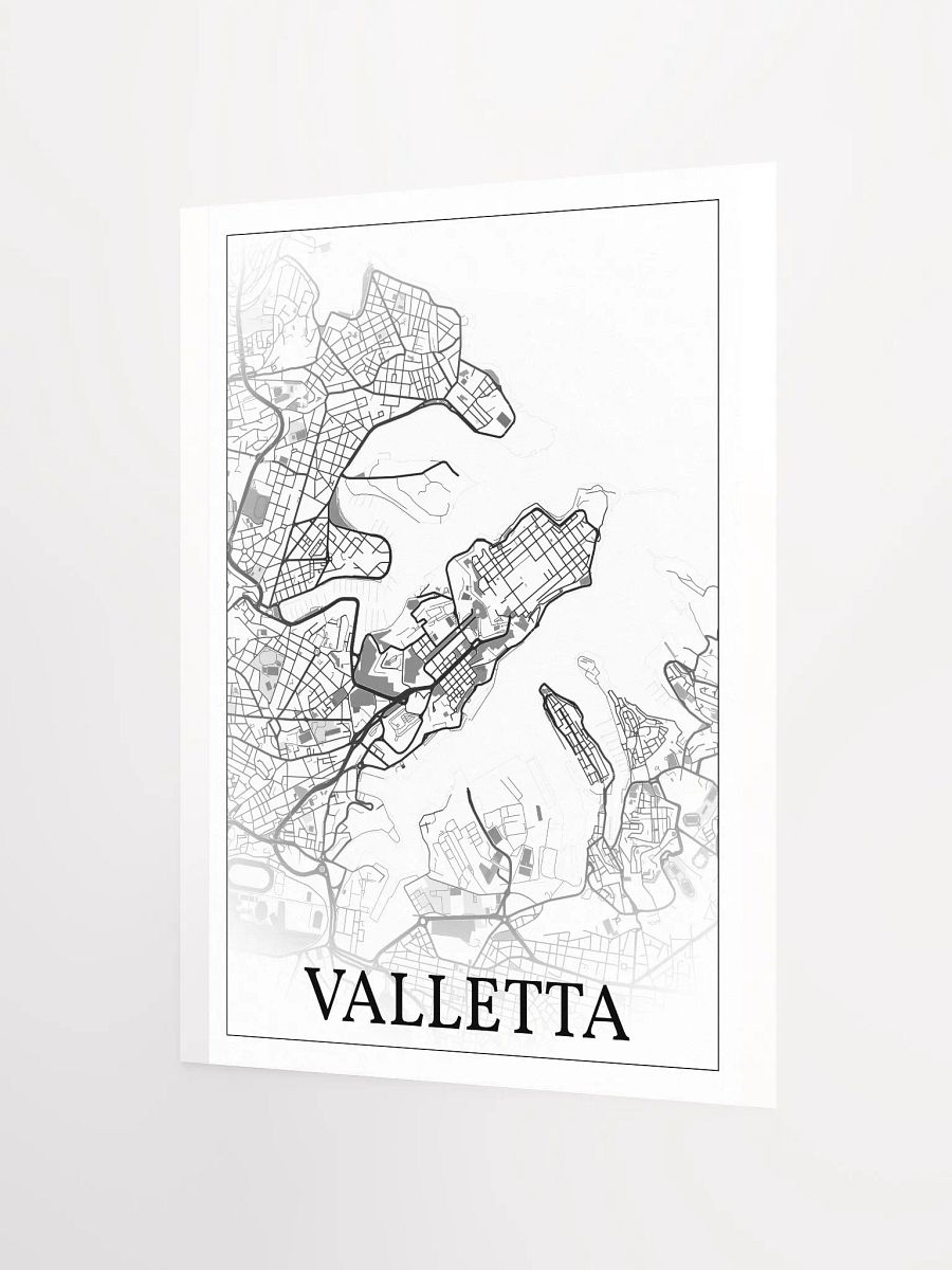 Valletta, Malta, city map print product image (6)