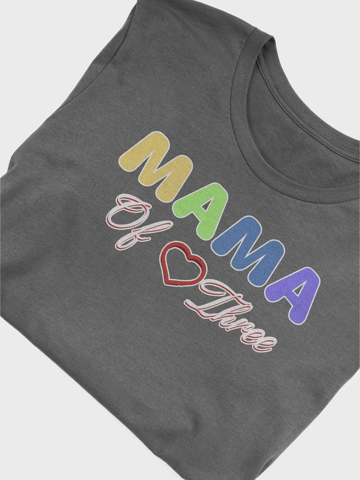 Mama of Three - Loving Family Design T-shirt product image (13)