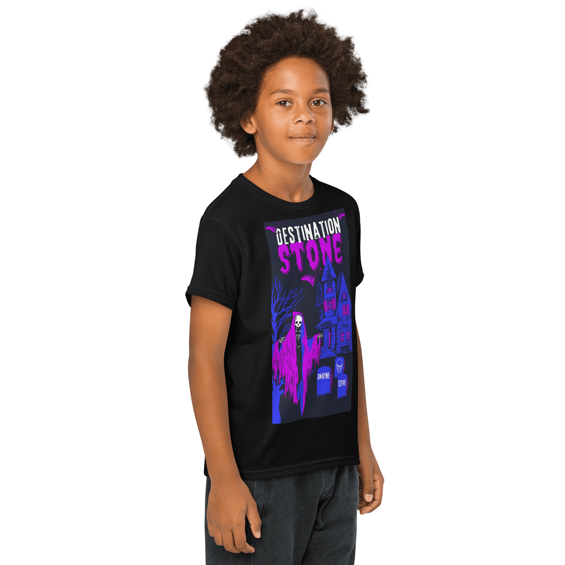 Destination Stone Haunted House Comic Youth T-Shirt product image (4)