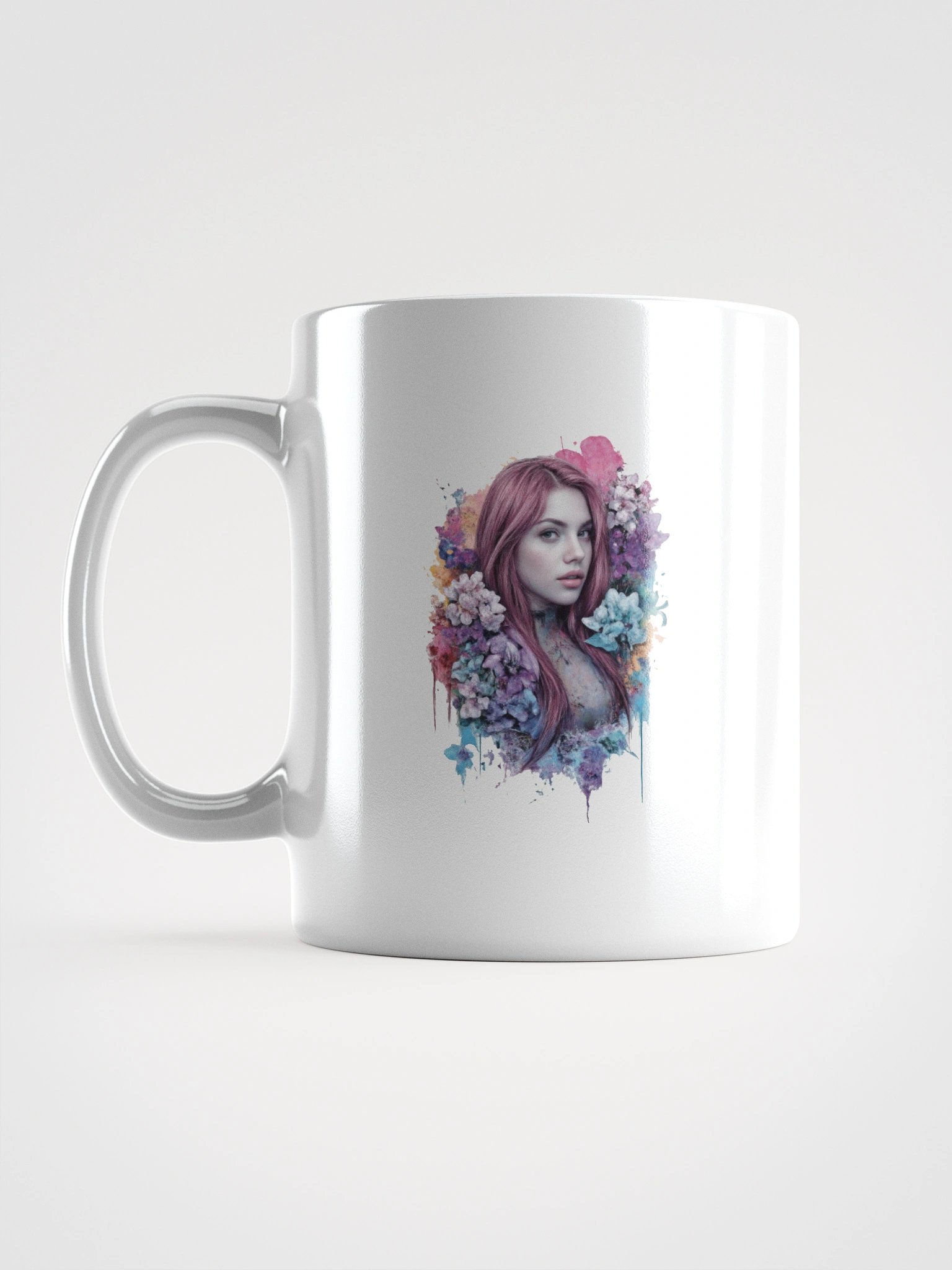 Floral Connection White Glossy Mug product image (1)