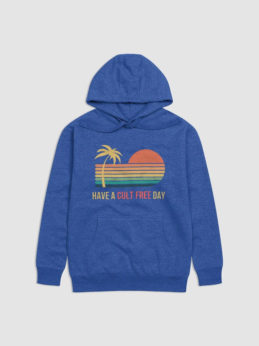 Have a Cult Free Day Retro Hoodie - Blue product image (1)