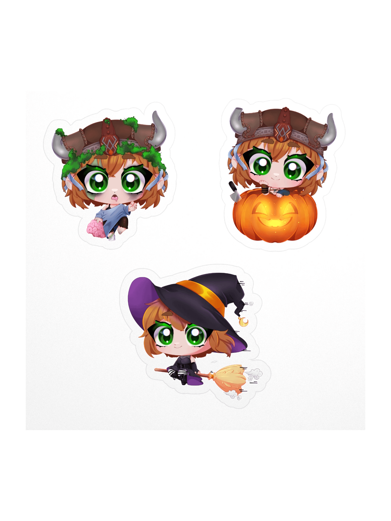 Halloweenie 2025 3-Sticker Set - Nunu Only product image (1)
