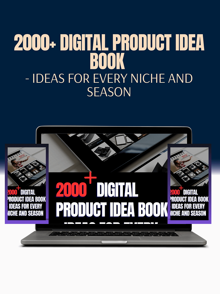 2000+ Digital Product Idea book - Ideas for Every Niche and Season product image (1)