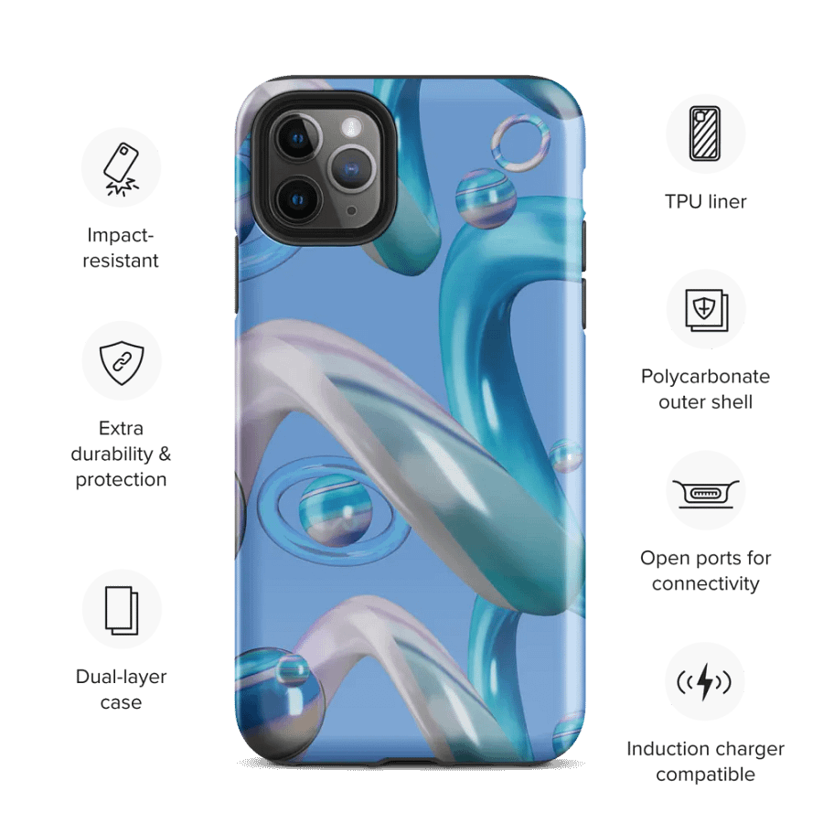 Reflective Blue Ribbon iPhone® Tough Case product image (35)