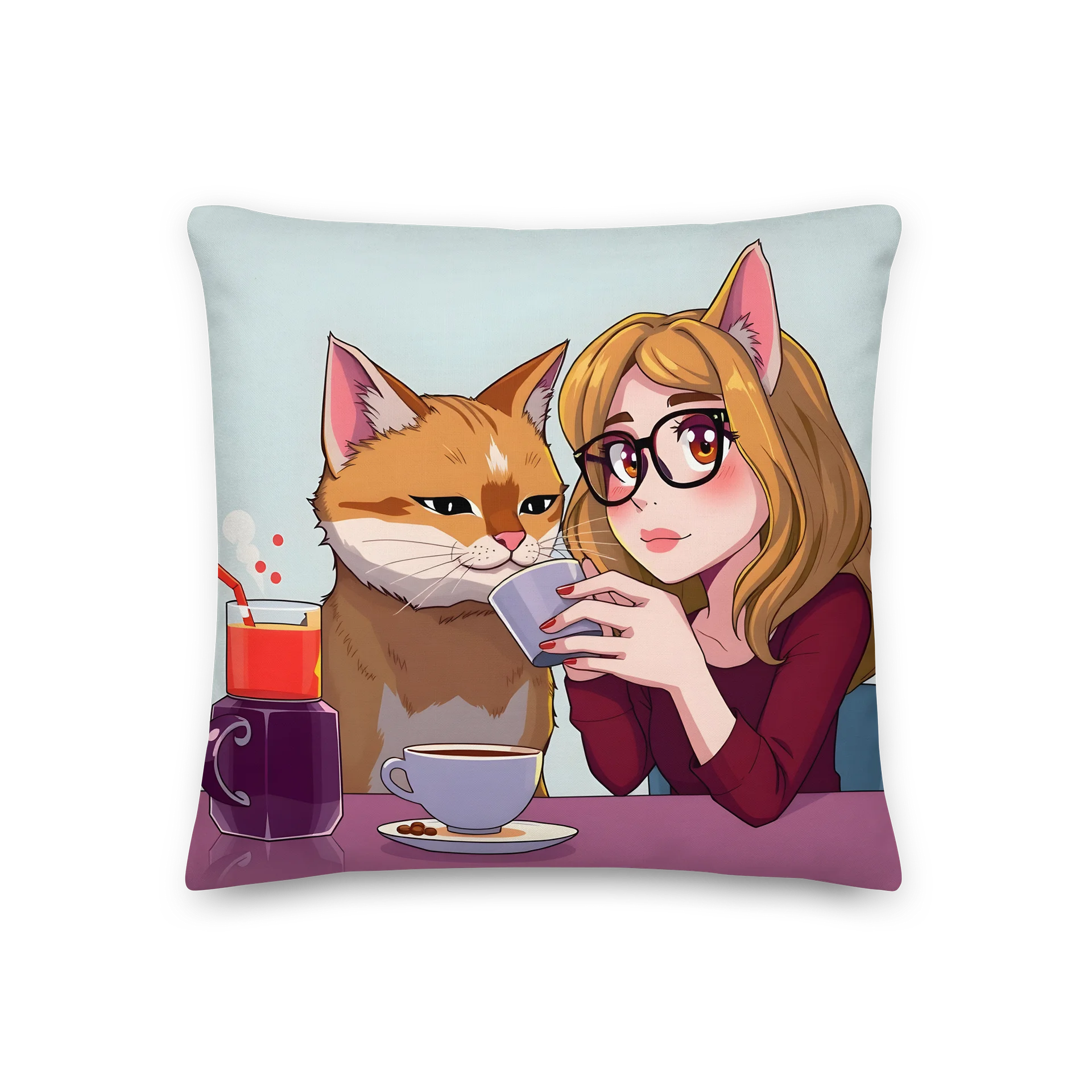 Premium Pillow-Purrfect Morning Brew (Catgirl Edition) product image (1)