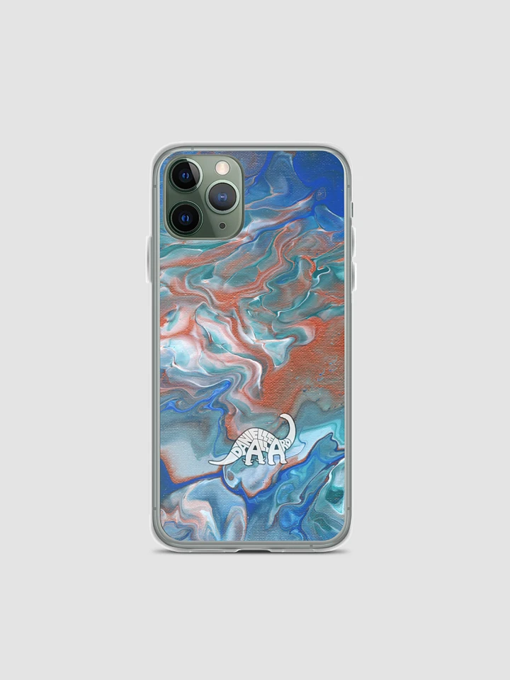 Metallic Orange Fluid Acrylic iPhone Case product image (2)