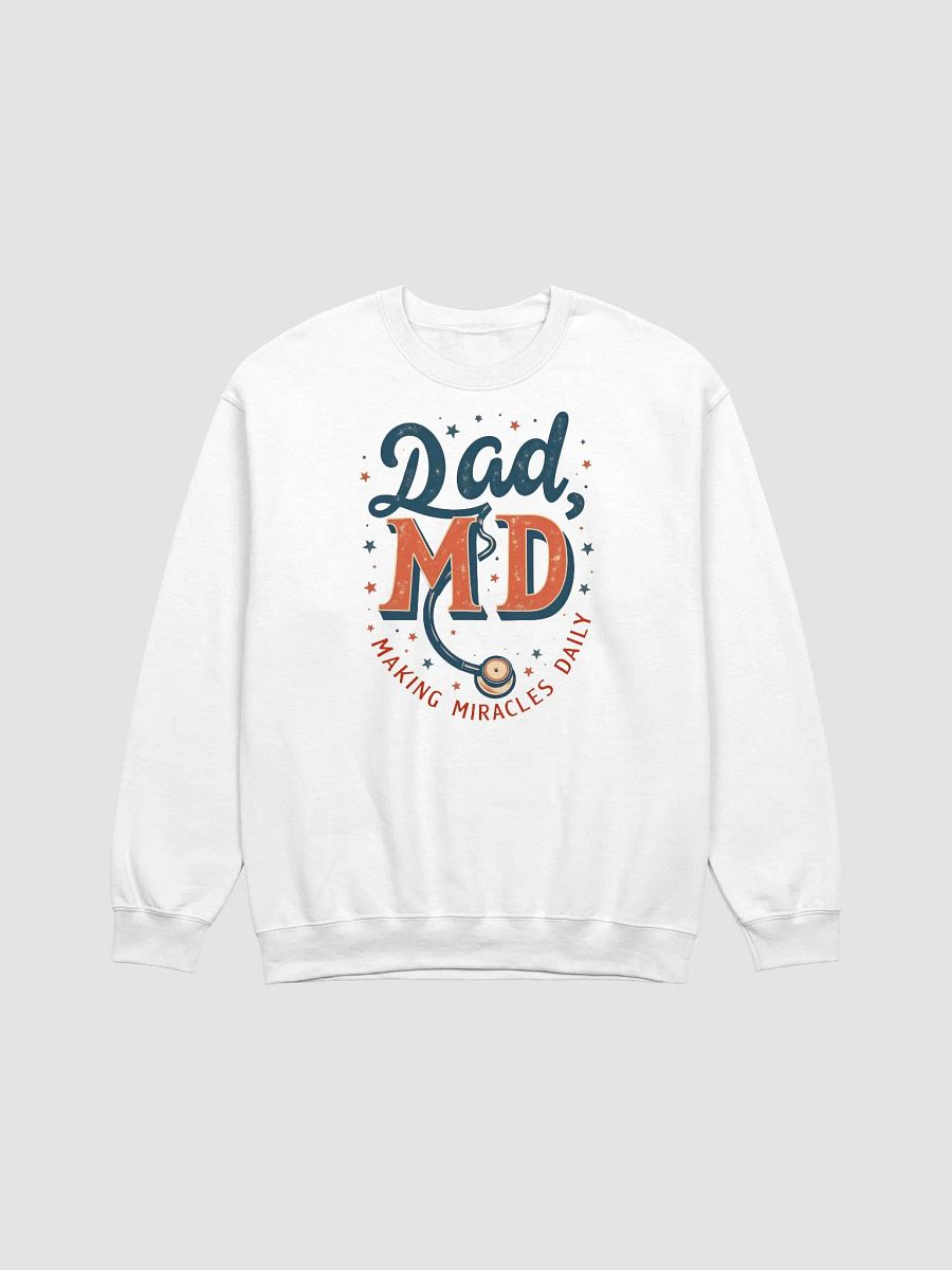 Dad, MD Stethoscope Crewneck Sweatshirt product image (11)