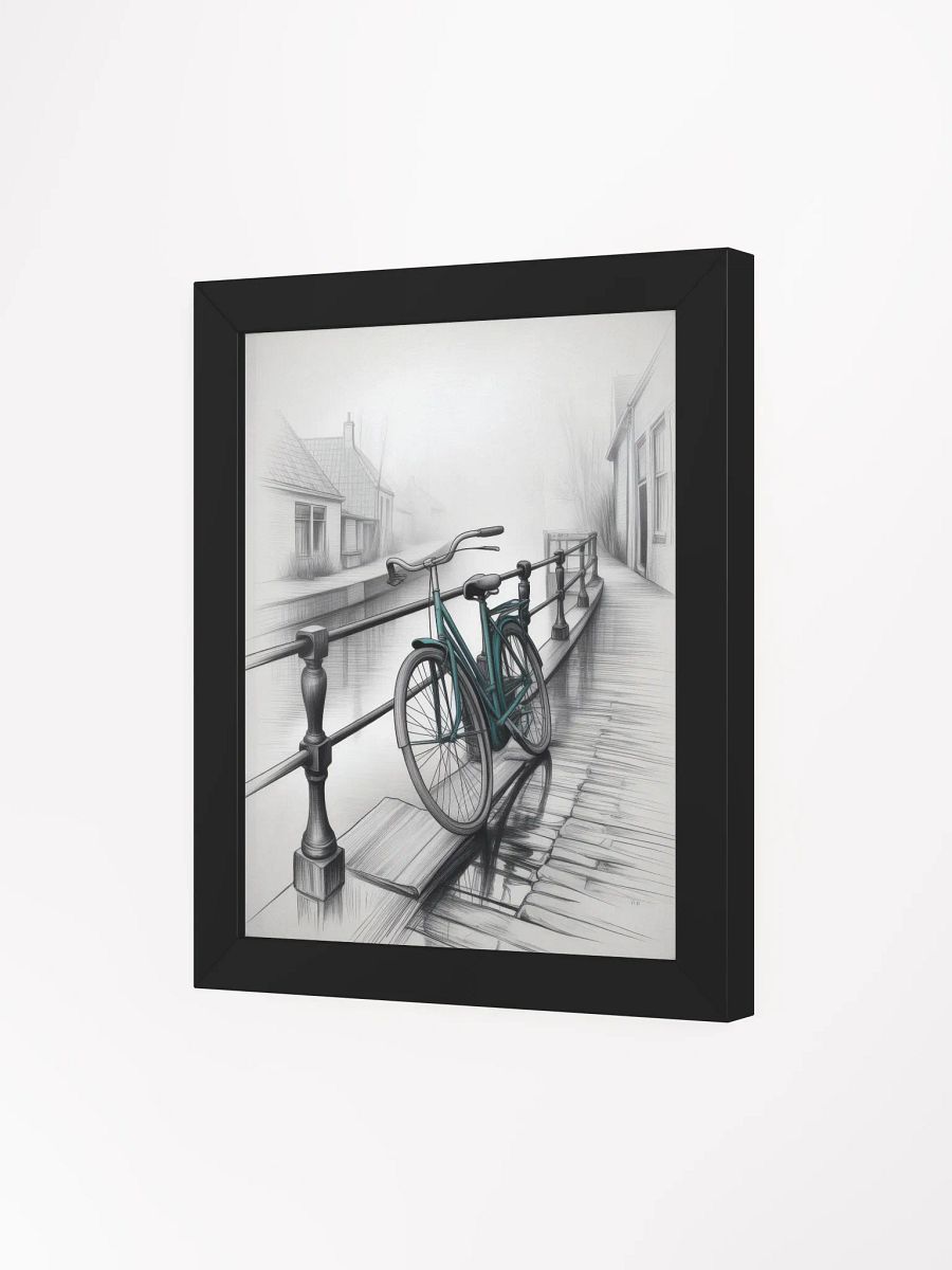 Misty Canal Bicycle Serenity Poster product image (4)