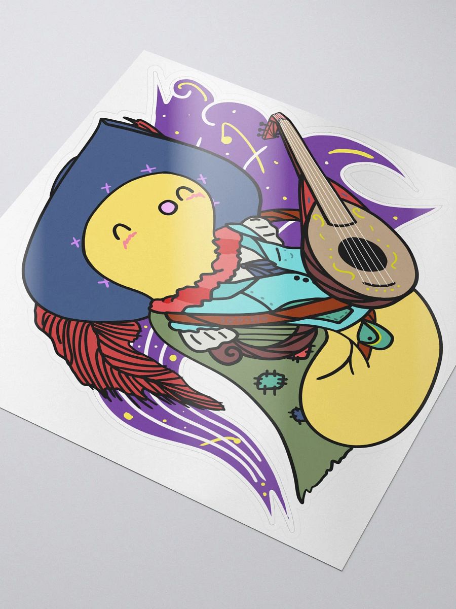 RPG Worm - Bard Class - Kiss Cut Sticker product image (3)