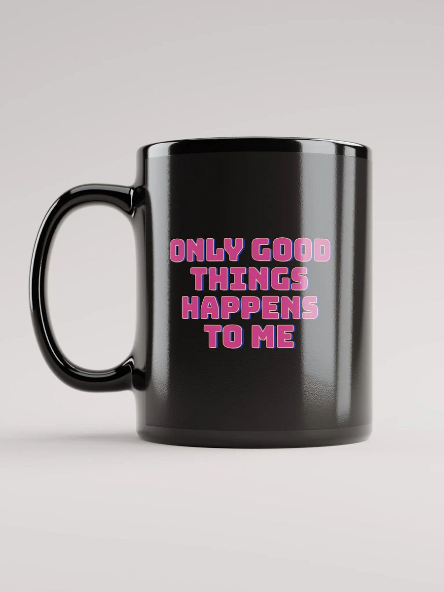 Good Things Manifestation Black Glossy Mug product image (11)