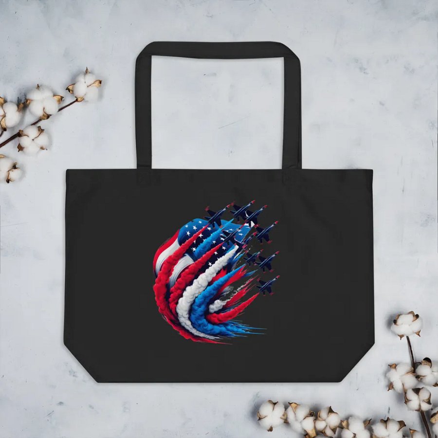 Patriotic Swirl Organic Tote product image (13)