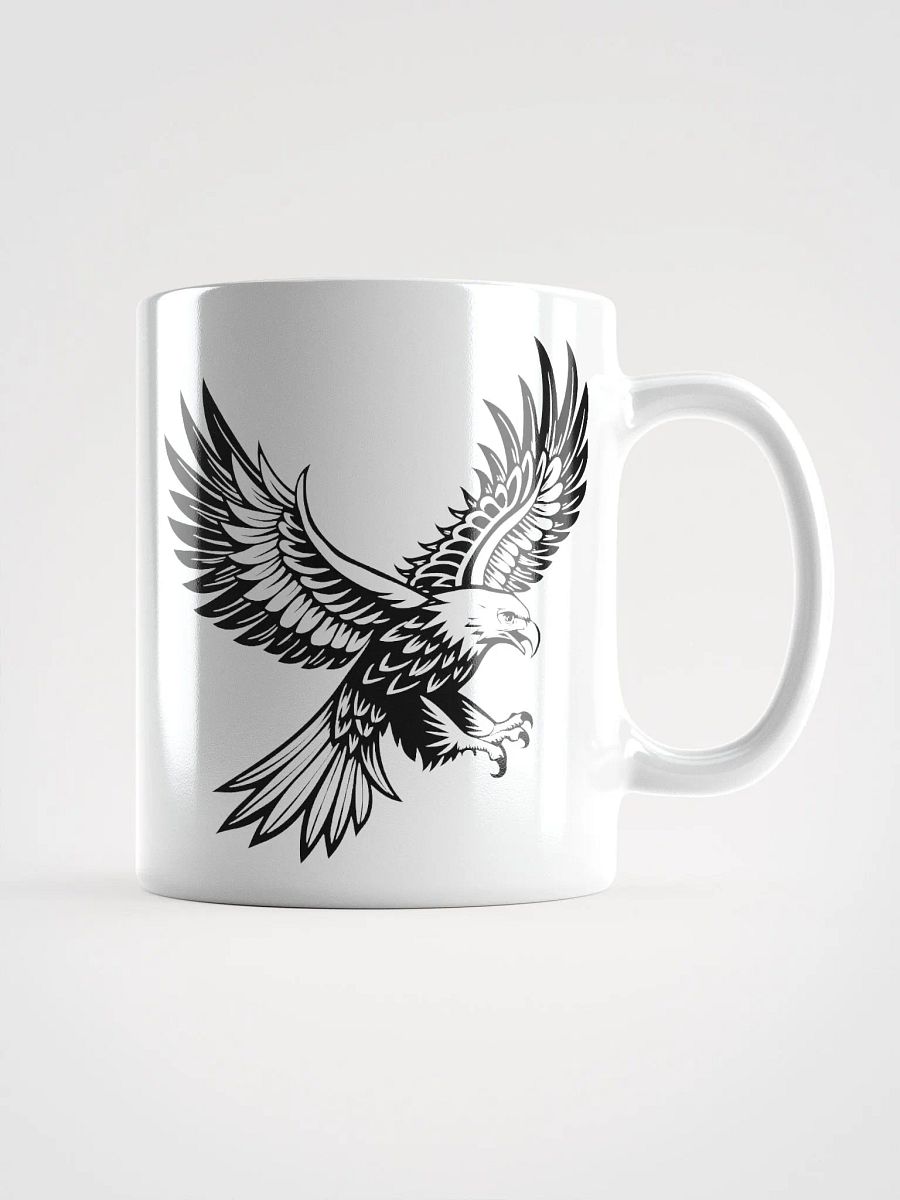 Black and White Eagle Mug - Bold and Fierce Design product image (2)