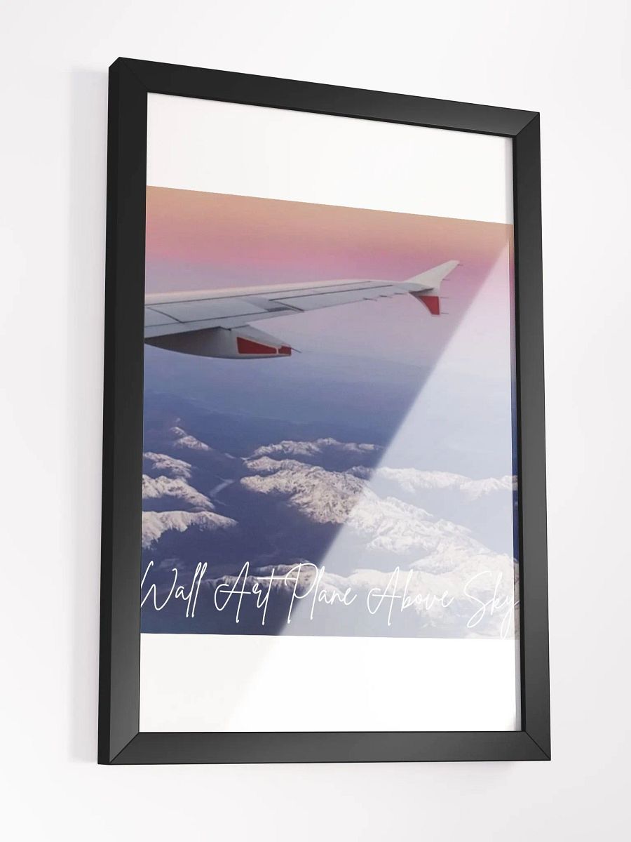 Plane Above Sky Framed High-Quality Matte Poster (in) product image (3)