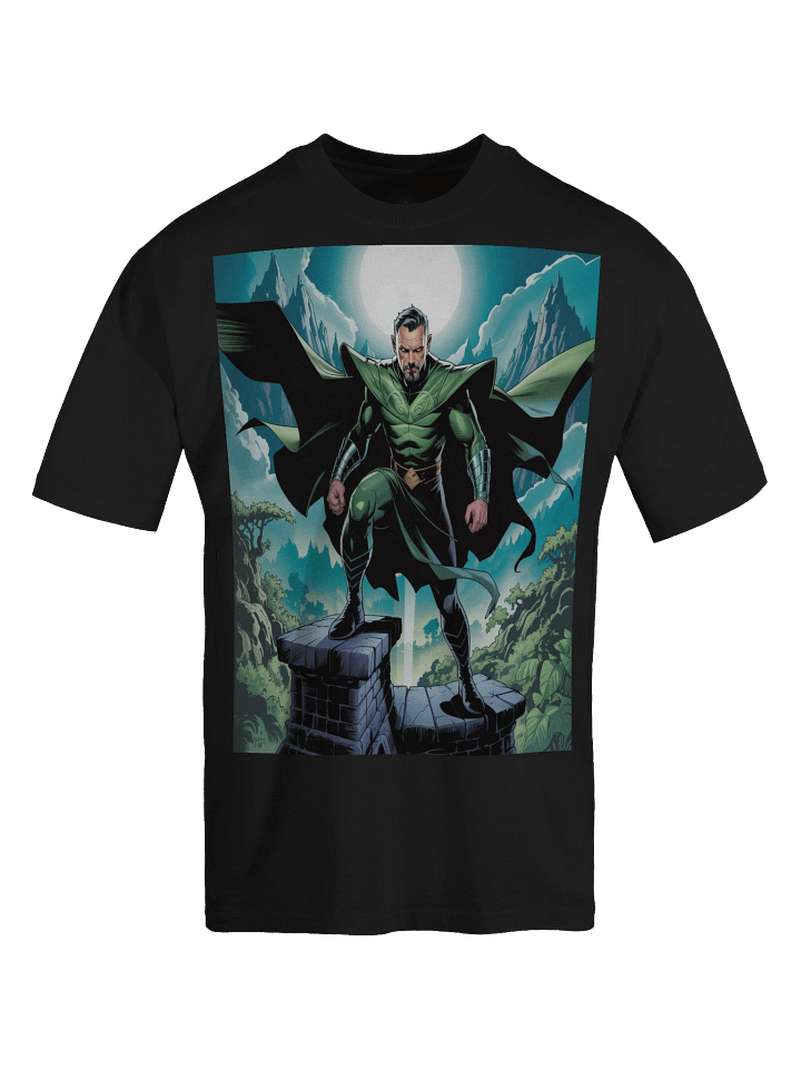Eternal Shadows: Ra’s Al Ghul Inspired Oversized Faded T-Shirt product image (1)