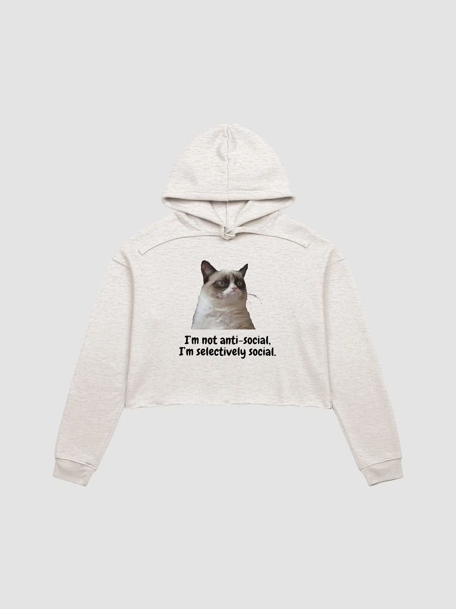 Grumpy Cat Crop Hoodie product image (3)