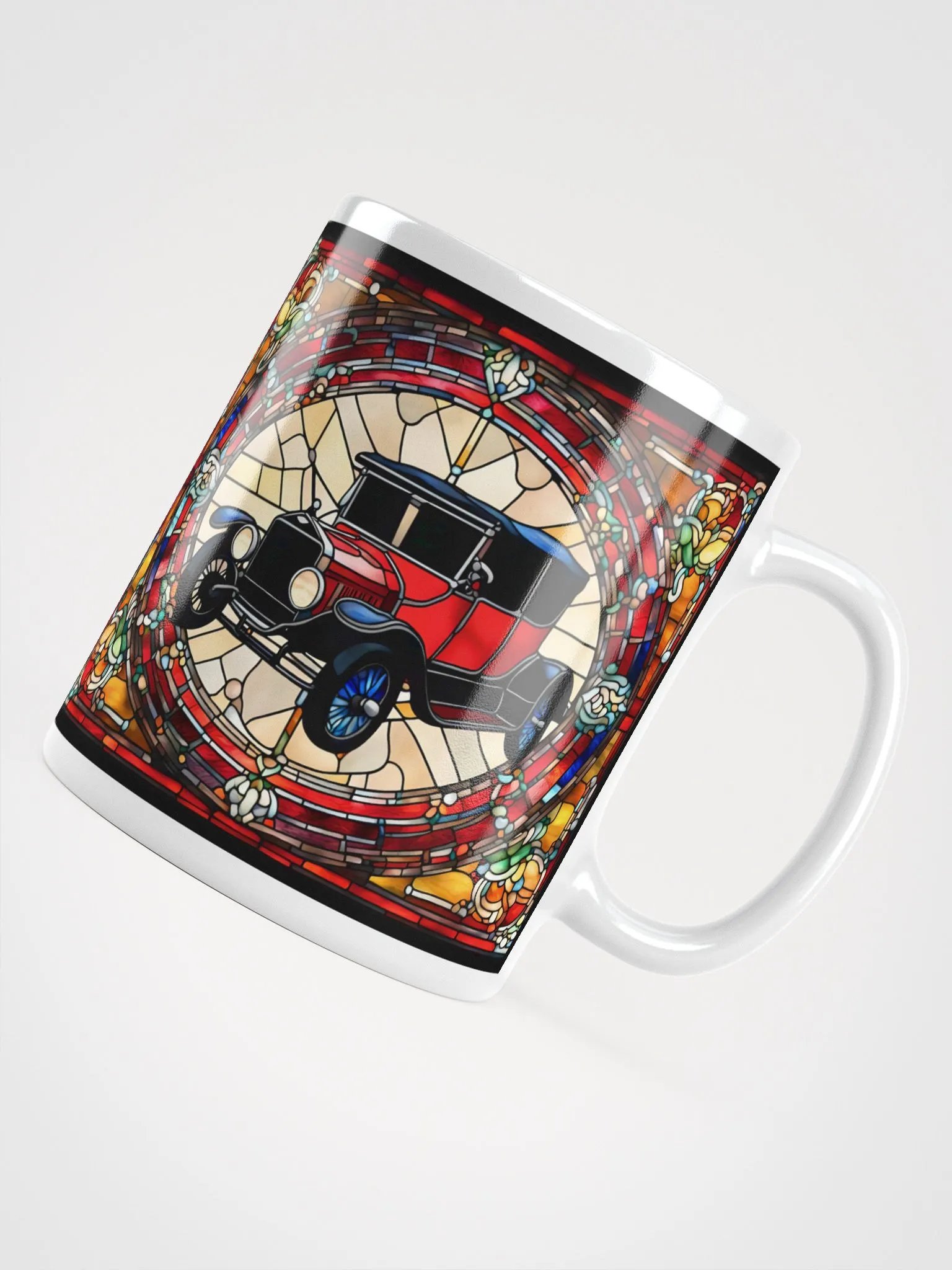 #004 Candy Apple Model-T Stained Glass Mug product image (4)