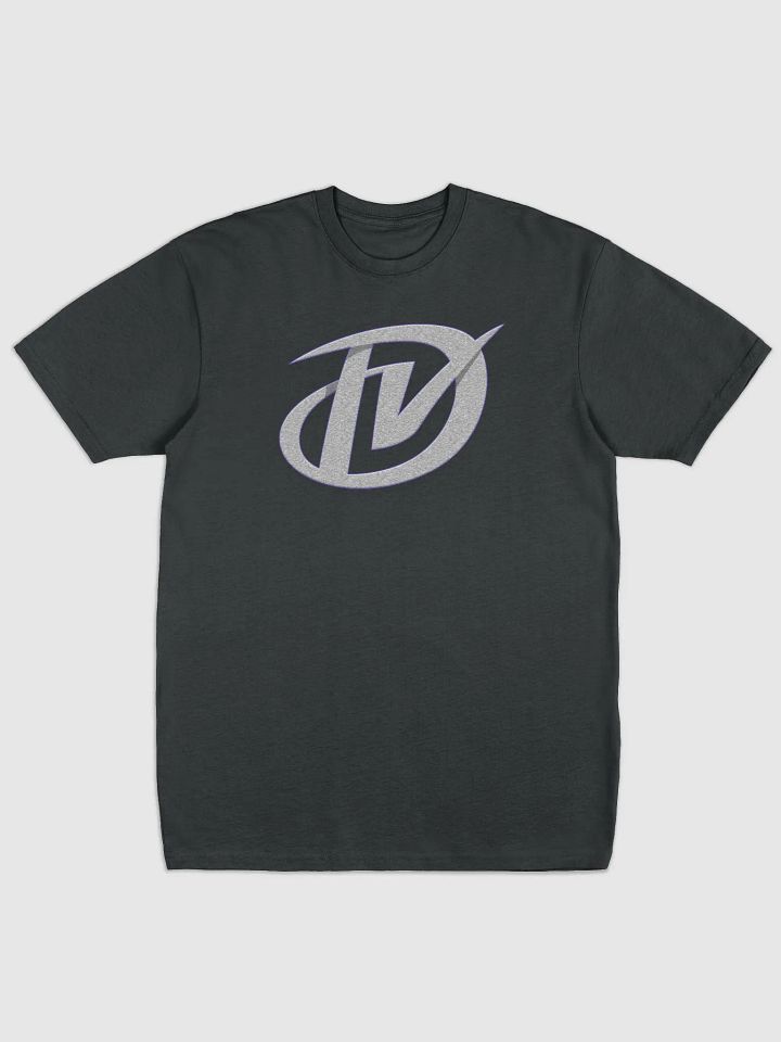 DV Logo Heavyweight Tee (Grey texture w/ Purple outline) product image (1)