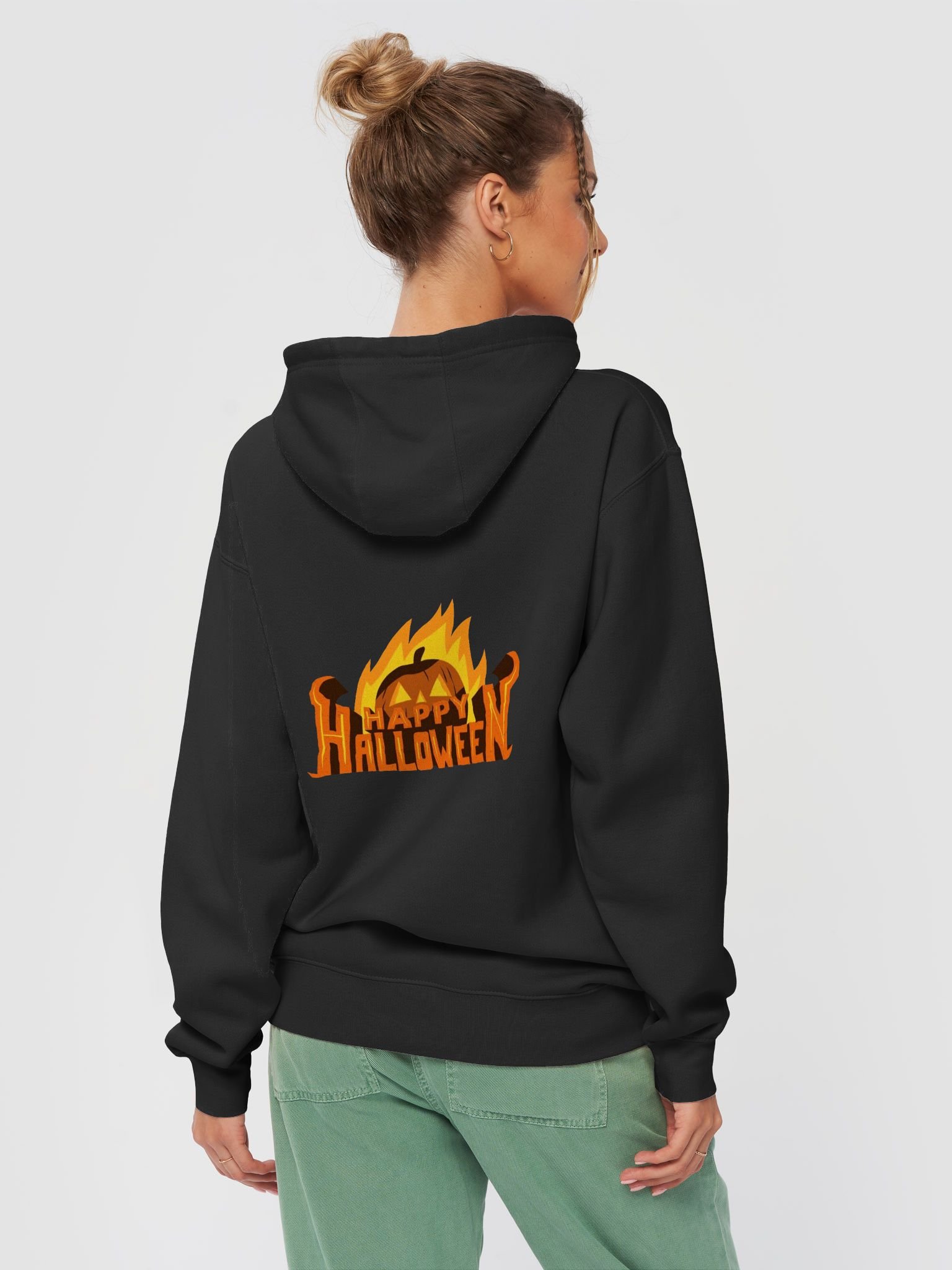 🎃 Happy Halloween Pumpkin Fire Glow Tee – Spooky & Fun Design for Halloween Night! product image (19)