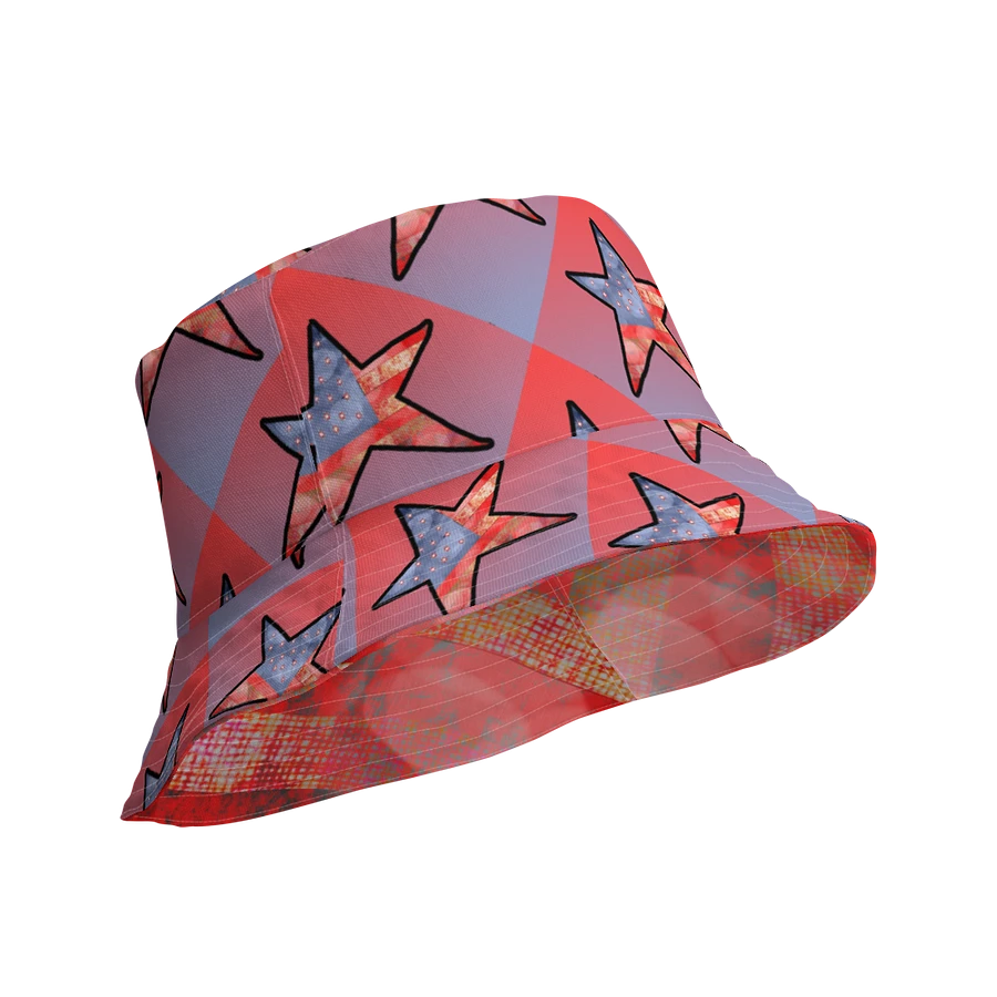 American Flag and Stars Bucket Hat product image (10)