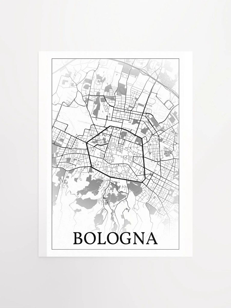 Bologna, Italy, city map print product image (5)