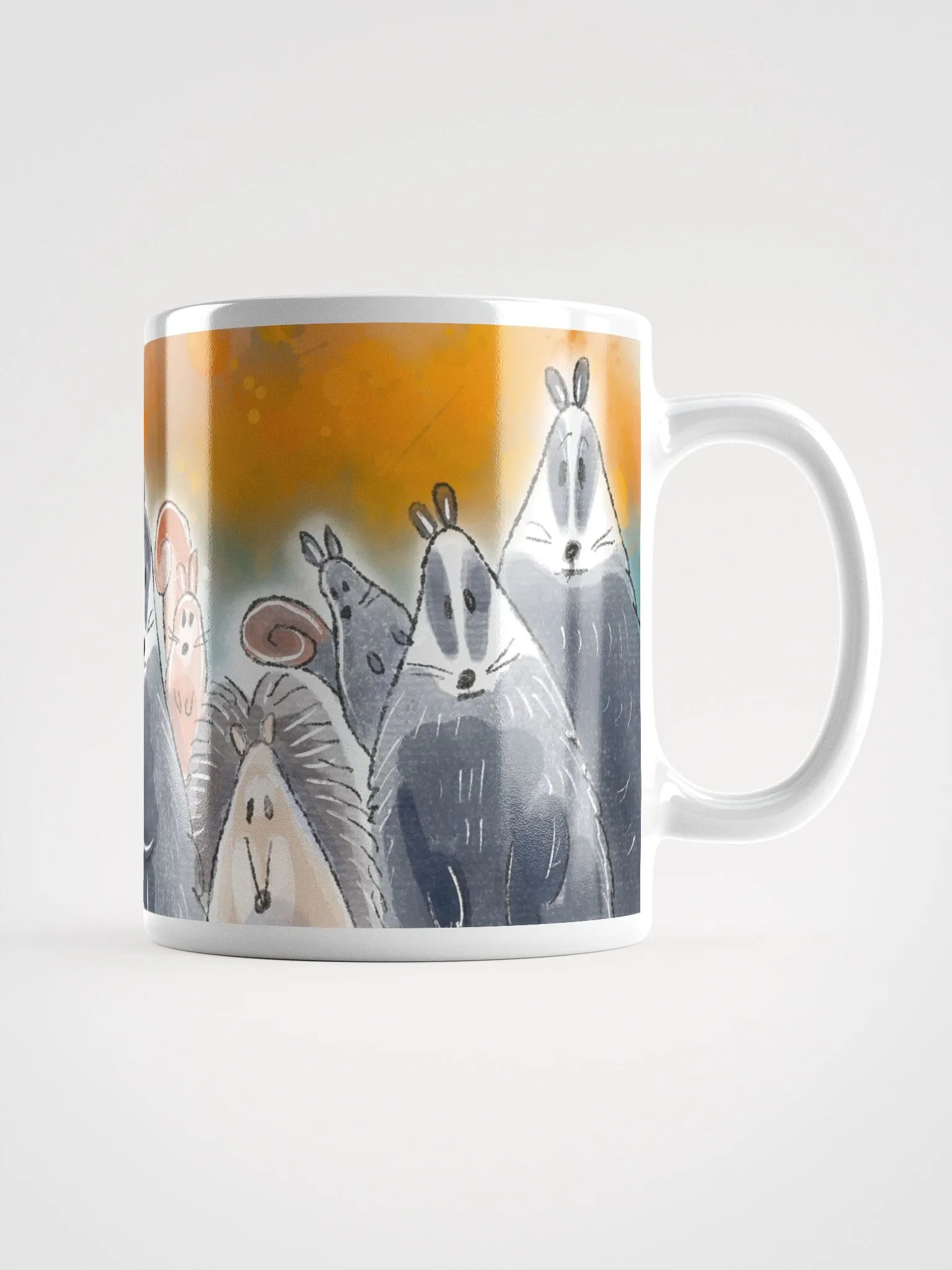 Woodland Friends Hand Drawn Illustrated Mug product image (1)