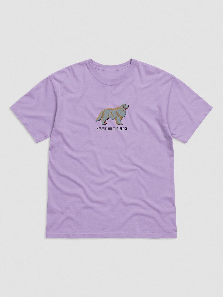 Newfie on the Block T-Shirt(Embroidered) of a Newfoundland(Grey) product image (4)