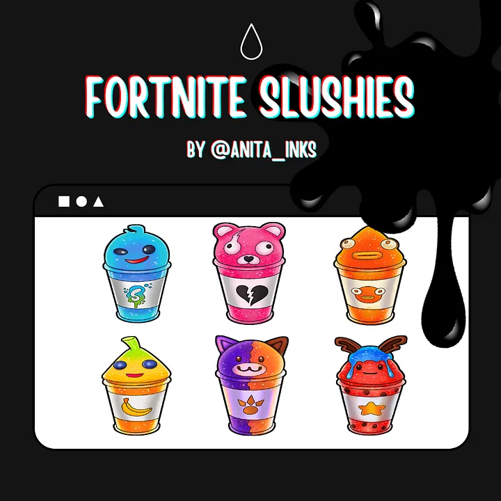 Fortnite Slushies Badges & Emotes for Streamers product image (1)