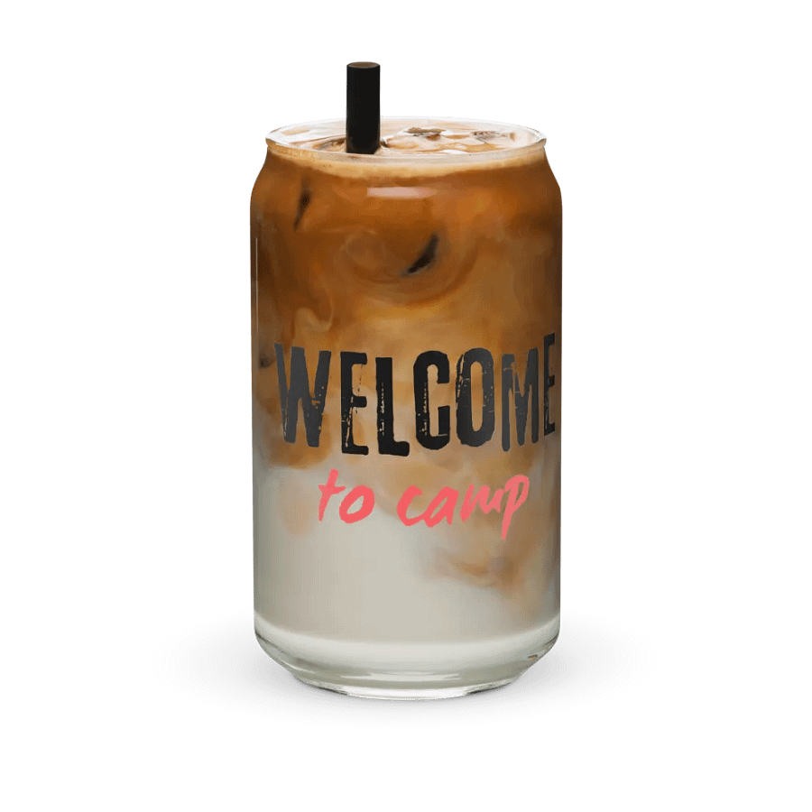 Welcome to Camp- Can-Shaped Glass product image (2)