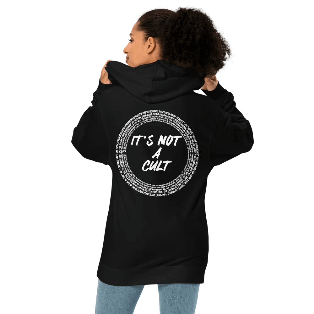 Not-Cult Embroidered Hoodie (DARK) product image (5)