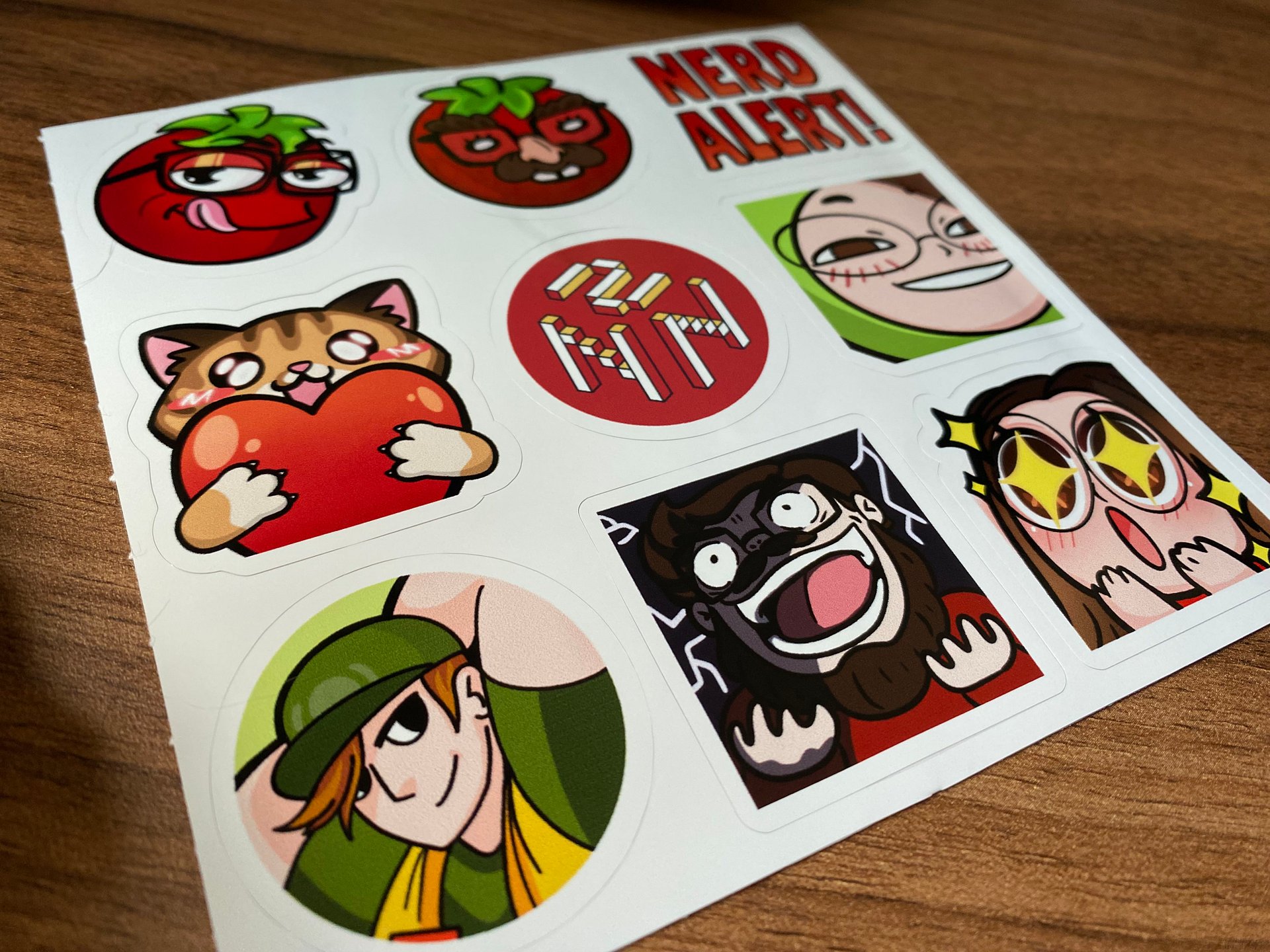 Nerdy Emote Stickers ft. Nick product image (4)