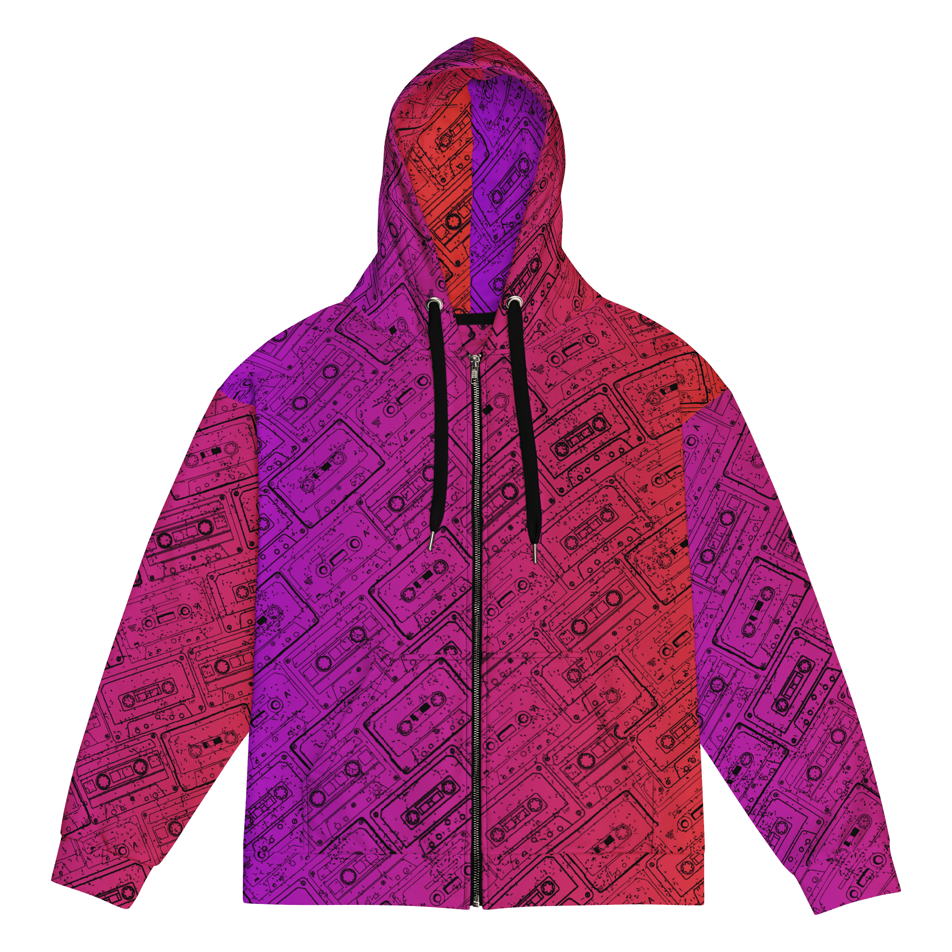 Cassette Tape Zipper Hoodie product image (1)