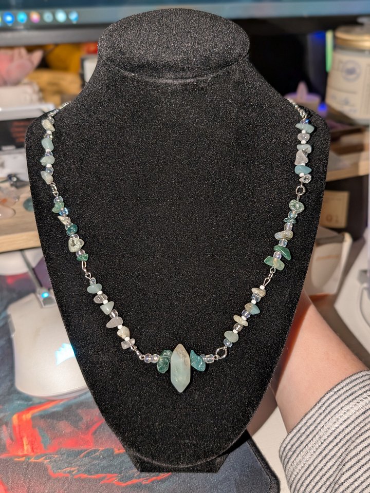 Amazonite & Moss Agate Choker! product image (1)