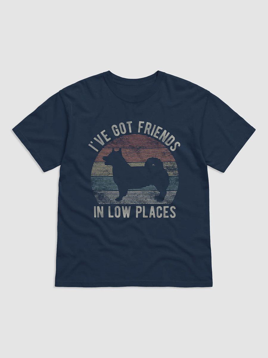 I've Got Friends in Low Places Swedish Vallhund Tee | Funny Vintage-Style Shirt for Swedish Vallhund Owners product image (12)