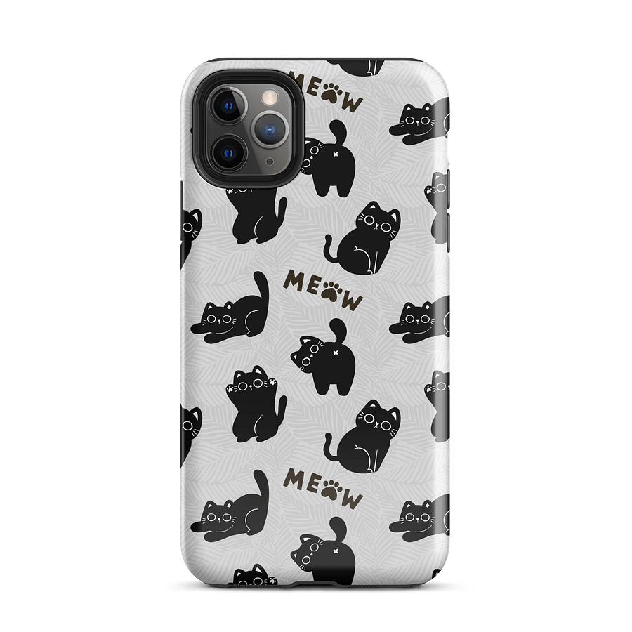 Whimsical Meow Black Cat iPhone® Tough Case product image (26)