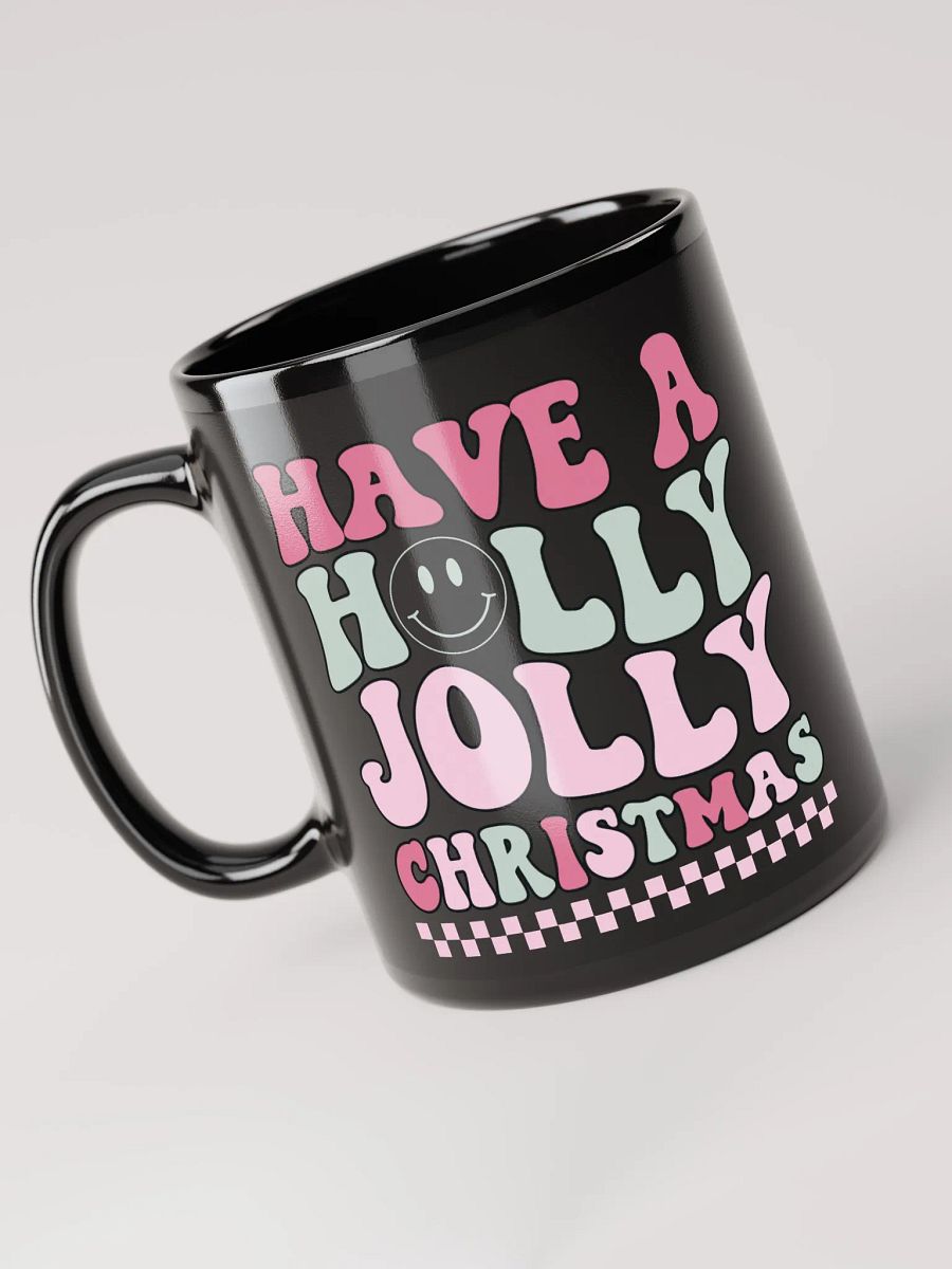 Holly Jolly Christmas-Mug-Black product image (3)