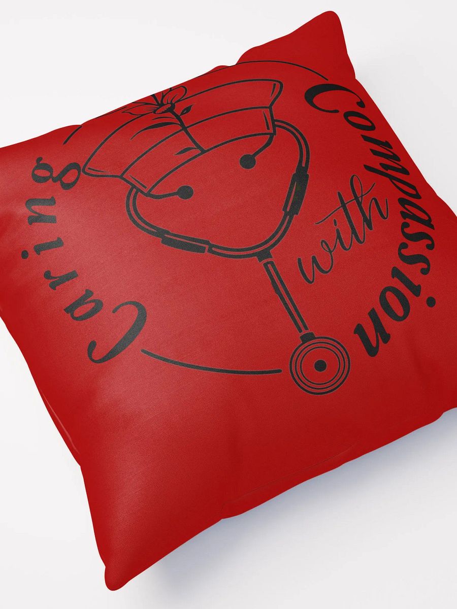 Caring With Compassion Nurse Line Art Pillow product image (5)