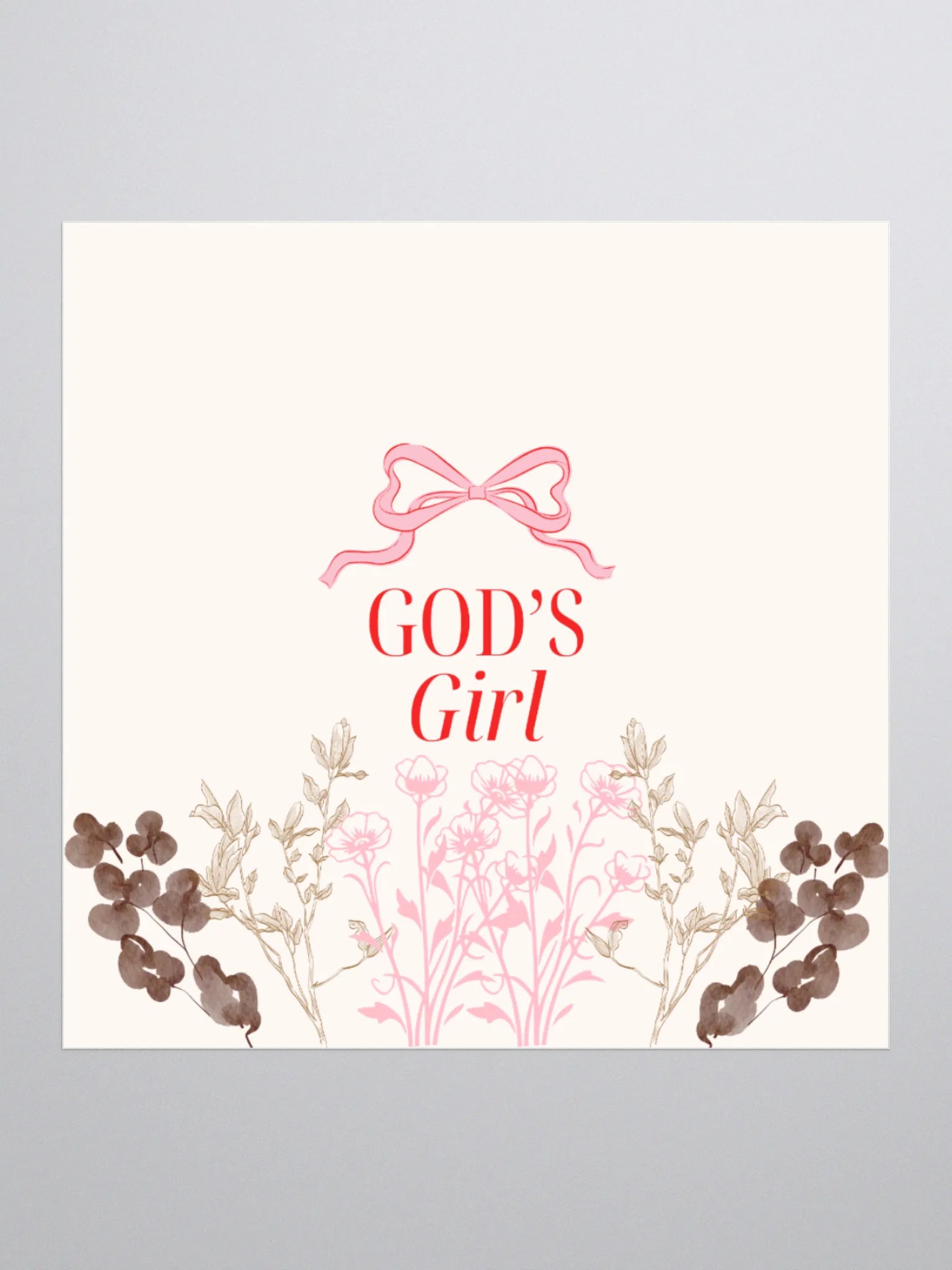 GOD'S Girl Floral Sticker Set product image (2)