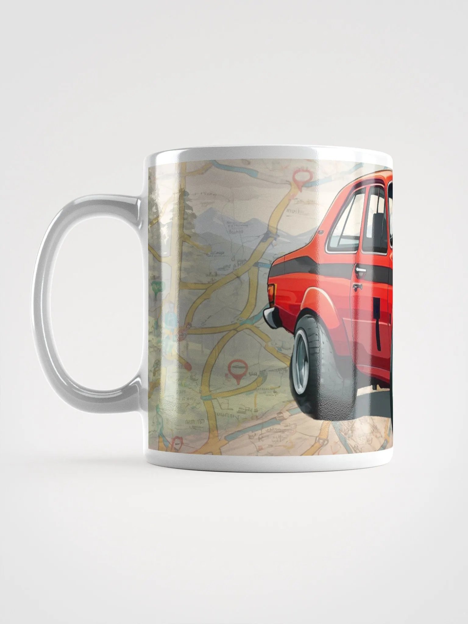 Cartoon Ford Escort MK1 Red product image (6)